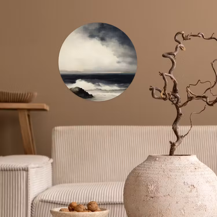 Behangcirkel - Zee - Rotsen - Storm — 2