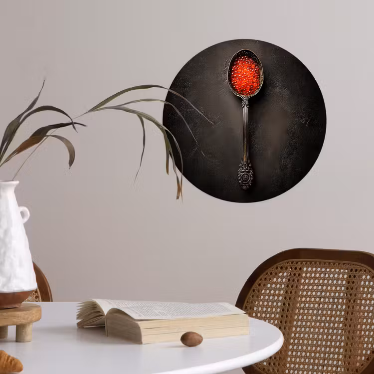 Behangcirkel - Zwart - Lepel - Caviar — 4