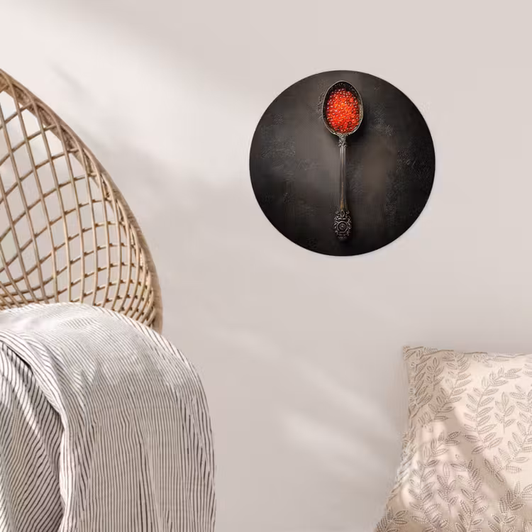 Behangcirkel - Zwart - Lepel - Caviar — 5