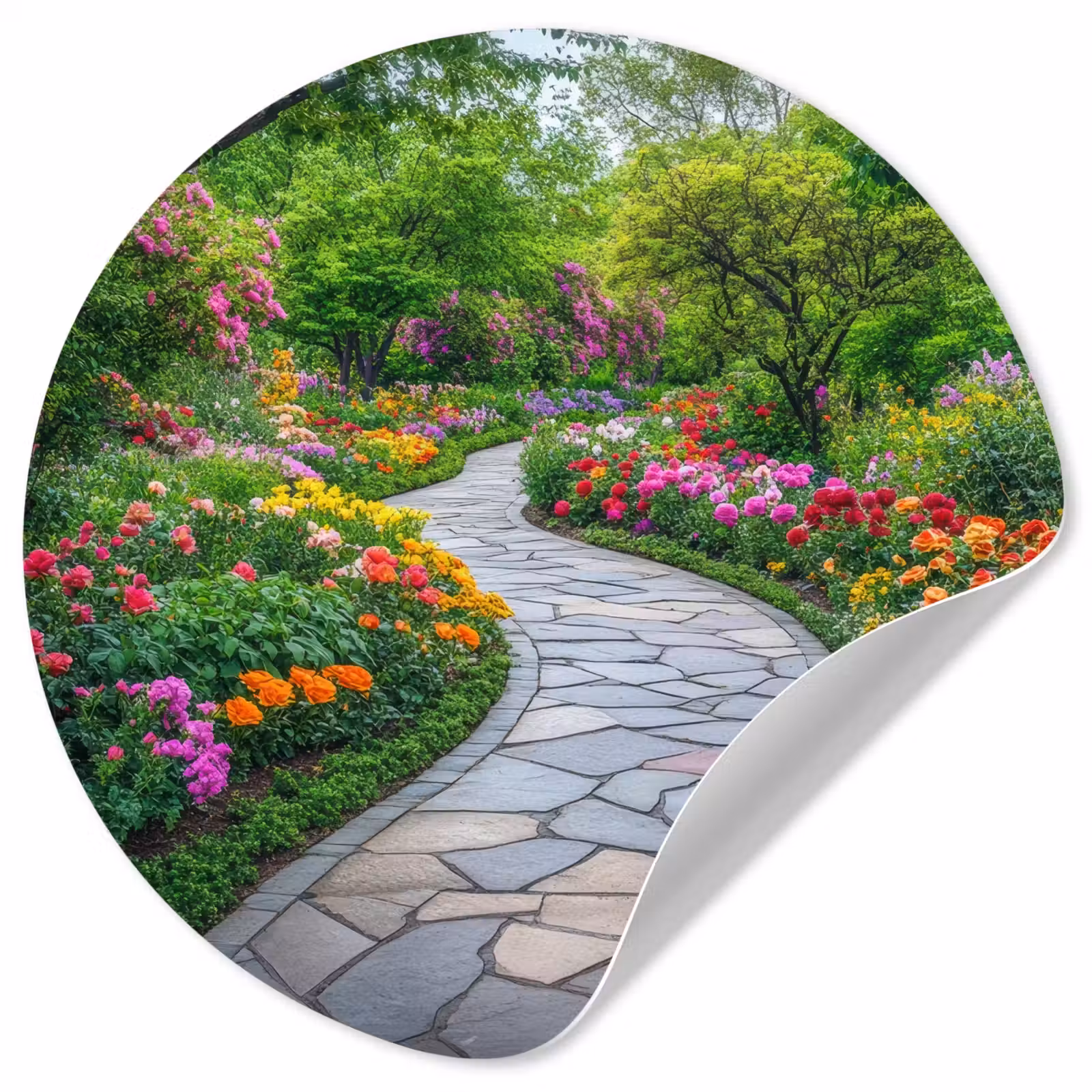 Behangcirkel - Park - Bloemen - Tuin — 1