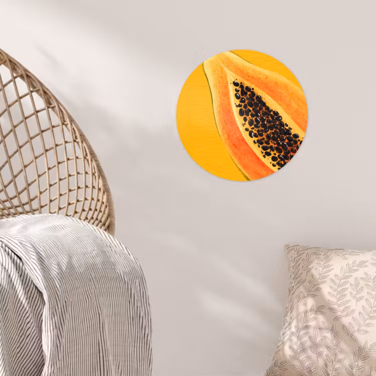 Behangcirkel - Papaja - Oranje - Topisch — 5