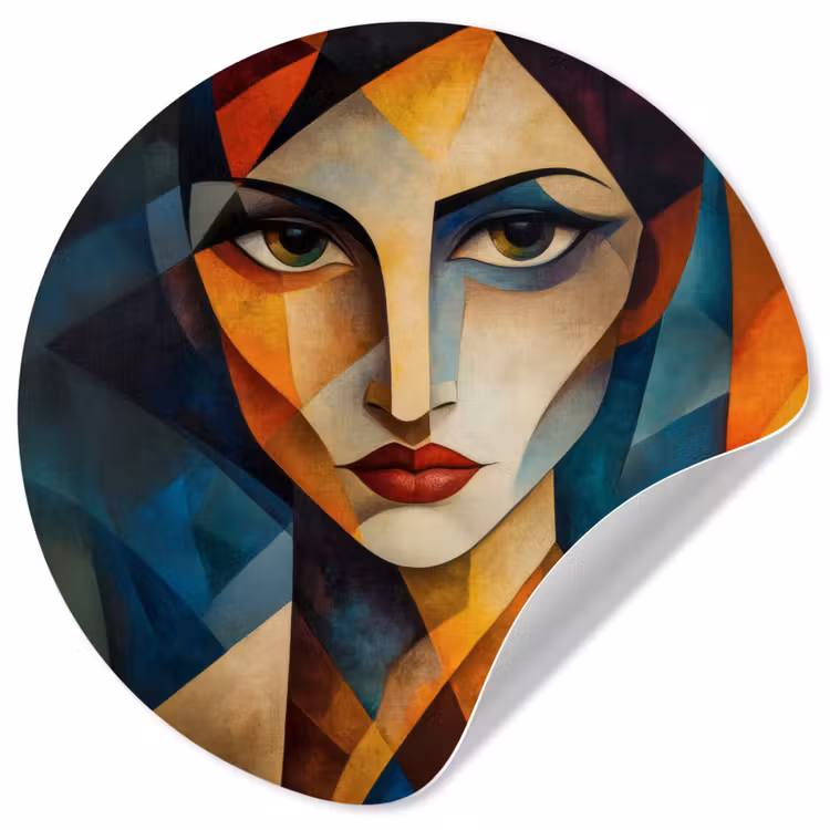 Behangcirkel - Portret - Abstract - Vormen — 1