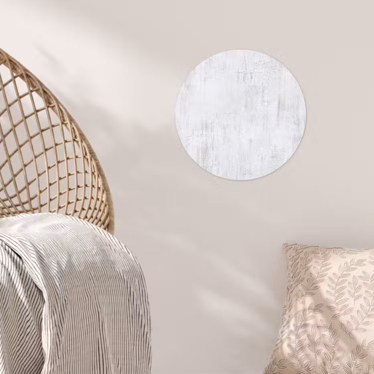 Behangcirkel - Muur - Geverfd - Wit - Onafgewerkt — 5