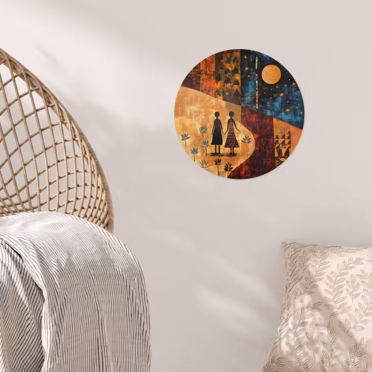 Behangcirkel - Silhouetten - Abstract - Zon - Maan — 5