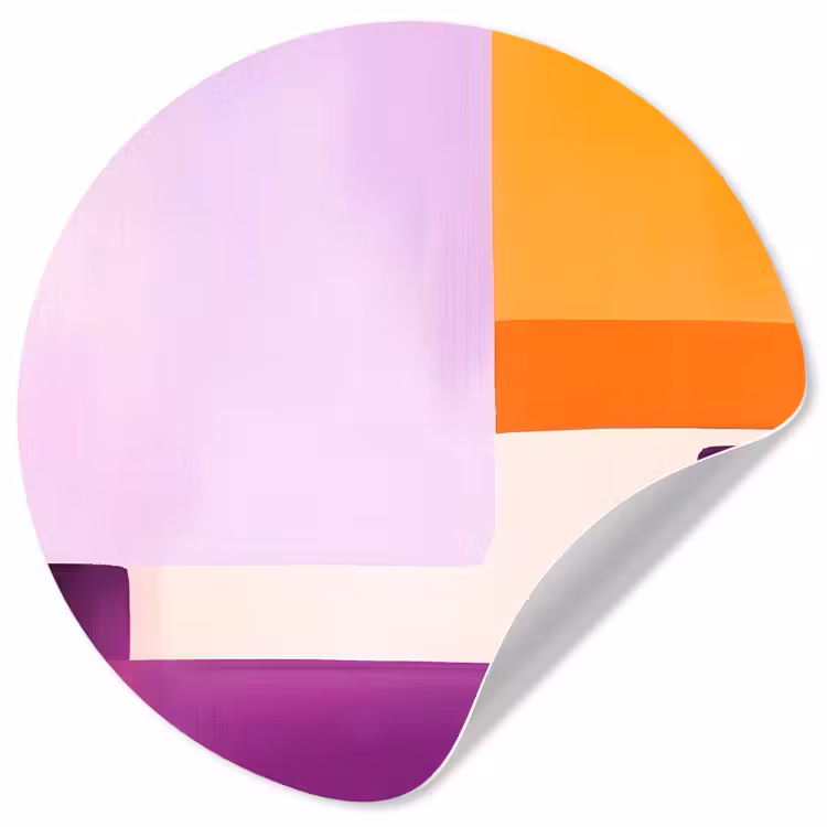Behangcirkel - Vlakken - Abstract - Rechthoekig - Oranje — 1