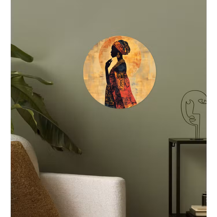 Behangcirkel - Vrouw - Silhouet - Patronen - Sierlijk — 3