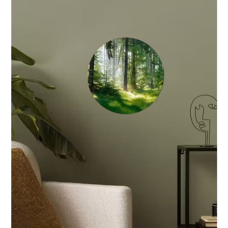 Behangcirkel - Natuur - Bomen - Bos - Groen - Zon - Gras - Planten — 3