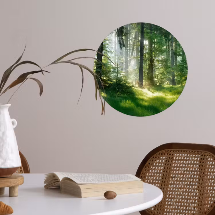 Behangcirkel - Natuur - Bomen - Bos - Groen - Zon - Gras - Planten — 4