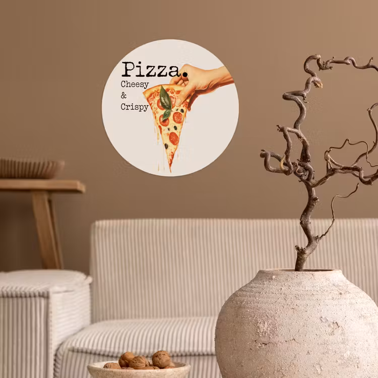 Behangcirkel - Pizza - Kaas - Pepperoni — 2
