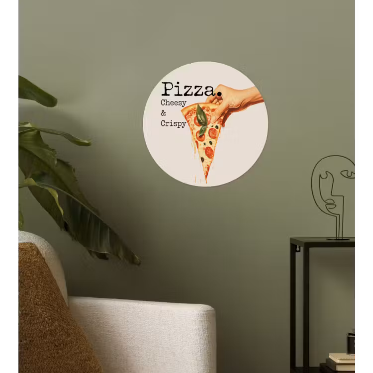 Behangcirkel - Pizza - Kaas - Pepperoni — 3