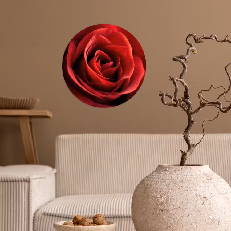 Behangcirkel - Rood - Roos - Romantisch — 2