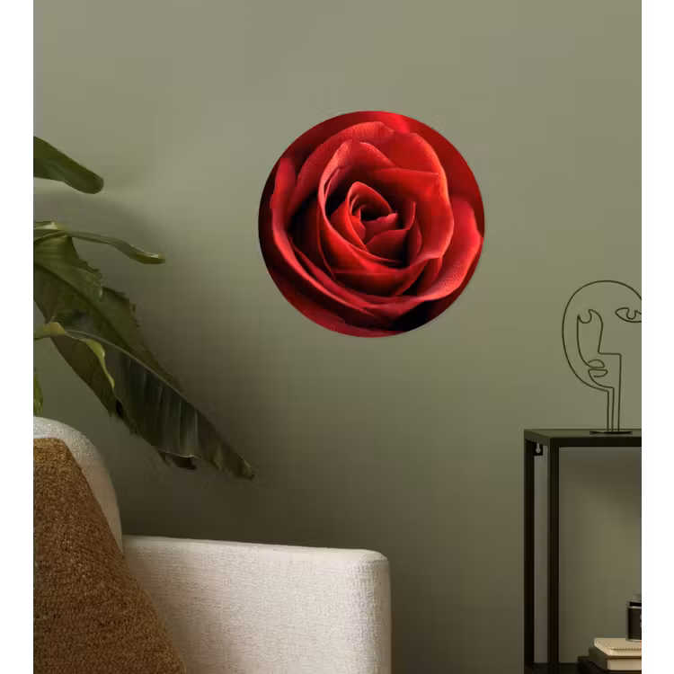 Behangcirkel - Rood - Roos - Romantisch — 3