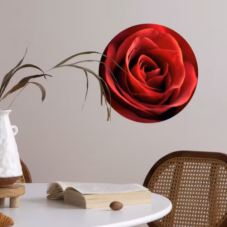Behangcirkel - Rood - Roos - Romantisch — 4