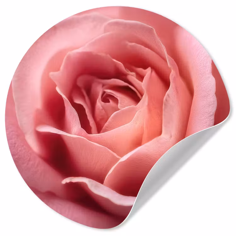 Behangcirkel - Roze - Roos - Romantisch — 1