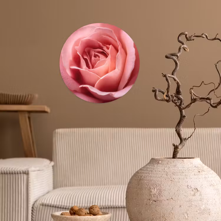 Behangcirkel - Roze - Roos - Romantisch — 2