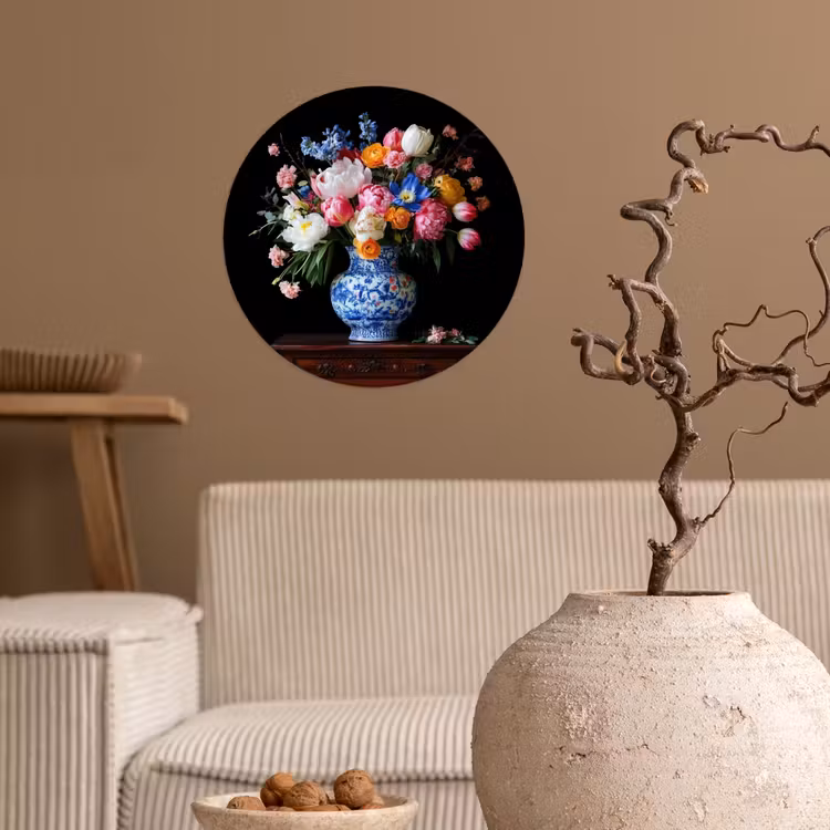 Behangcirkel - Rozen - Bloemen - Vaas - Boeket — 2