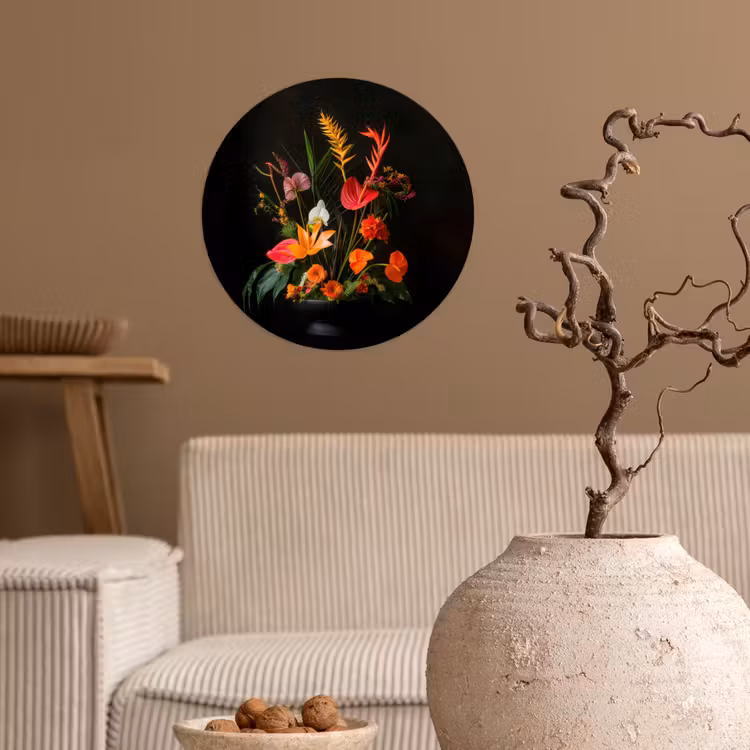 Behangcirkel - Schaal - Boeket - Bloemen — 2