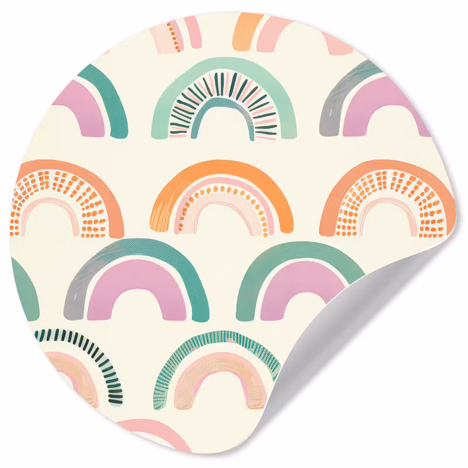 Behangcirkel - Regenboog - Pastel - Patroon — 1