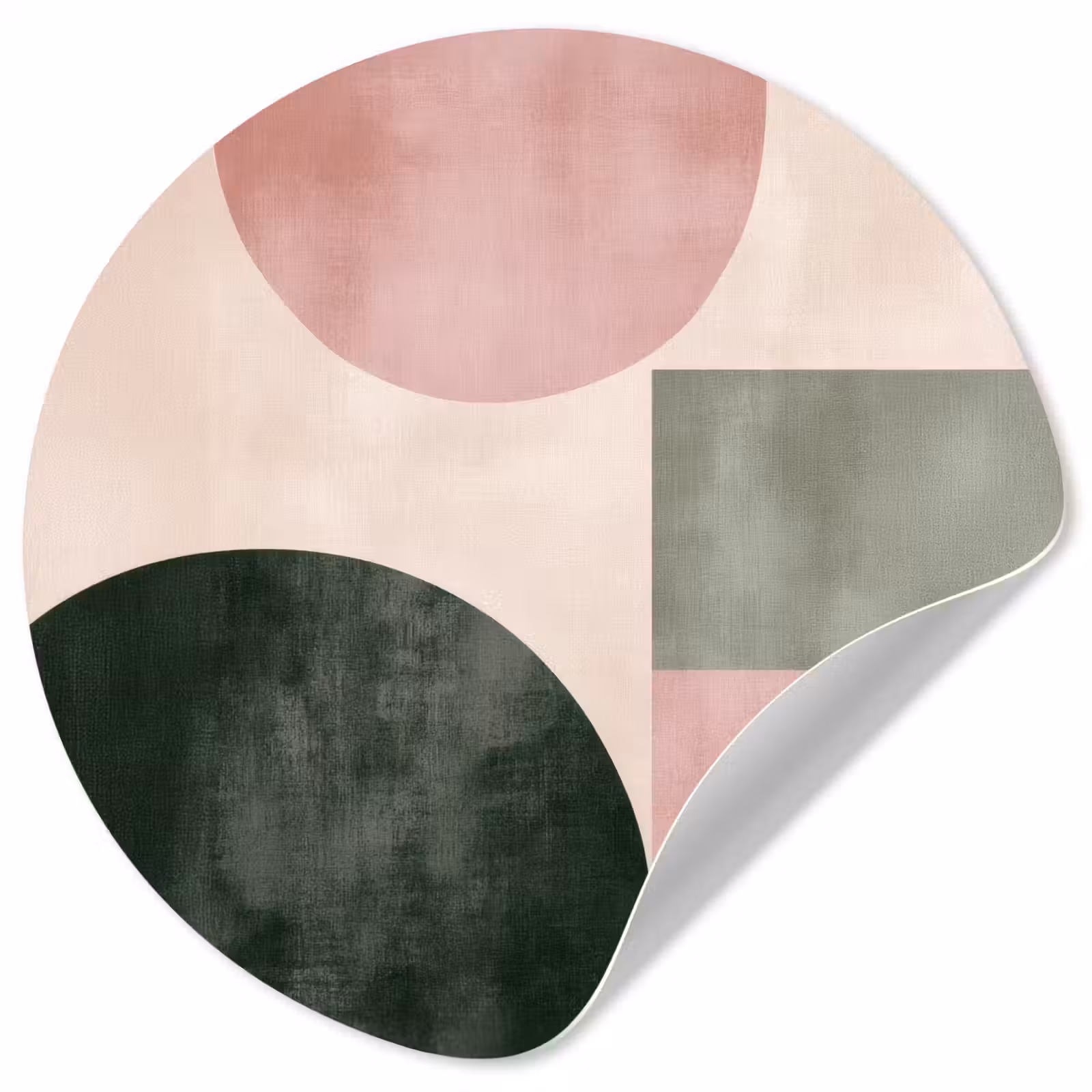 Behangcirkel - Vormen - Abstract - Cirkel - Zwart — 1