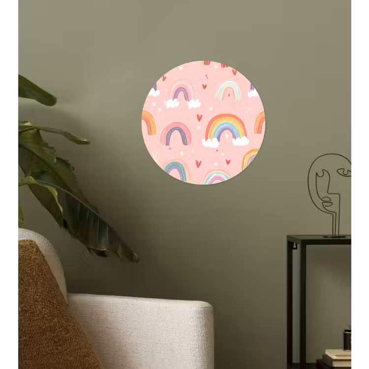 Behangcirkel - Regenboog - Patroon - Pastel — 3
