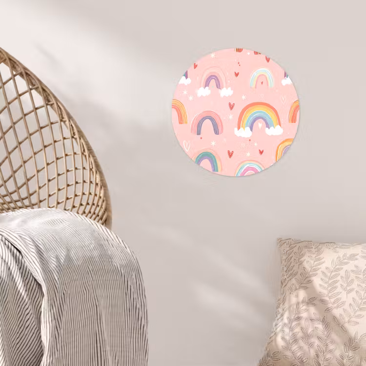 Behangcirkel - Regenboog - Patroon - Pastel — 5