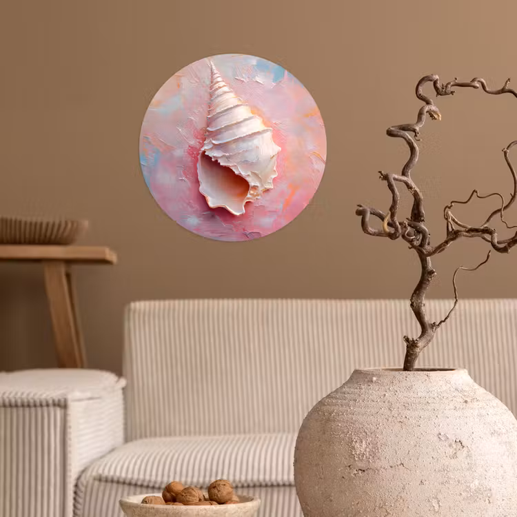 Behangcirkel - Schelp - Pastel - Pink — 2