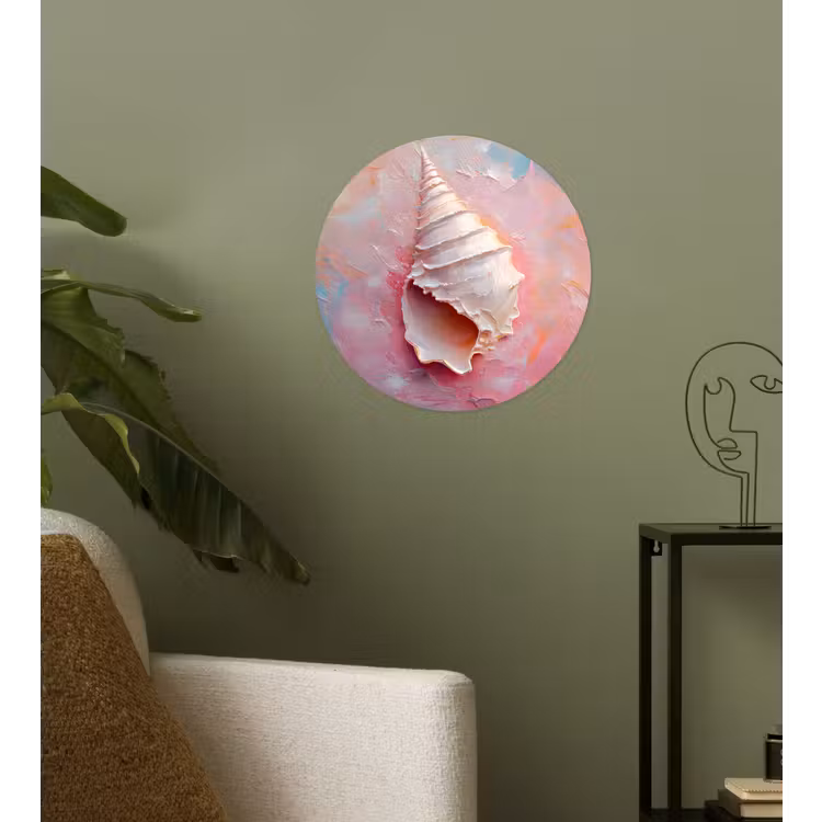 Behangcirkel - Schelp - Pastel - Pink — 3