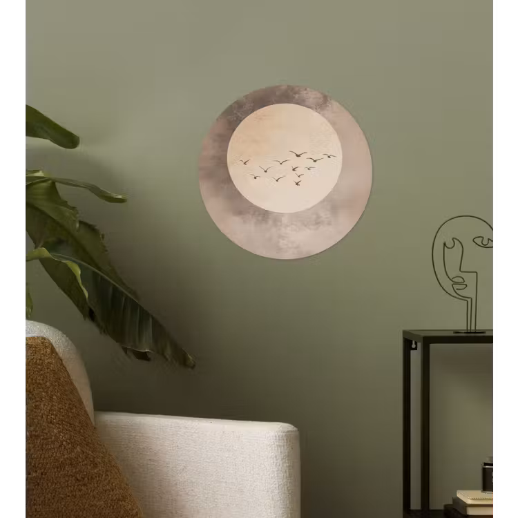 Behangcirkel - Vogel - Beige - Japandi — 3