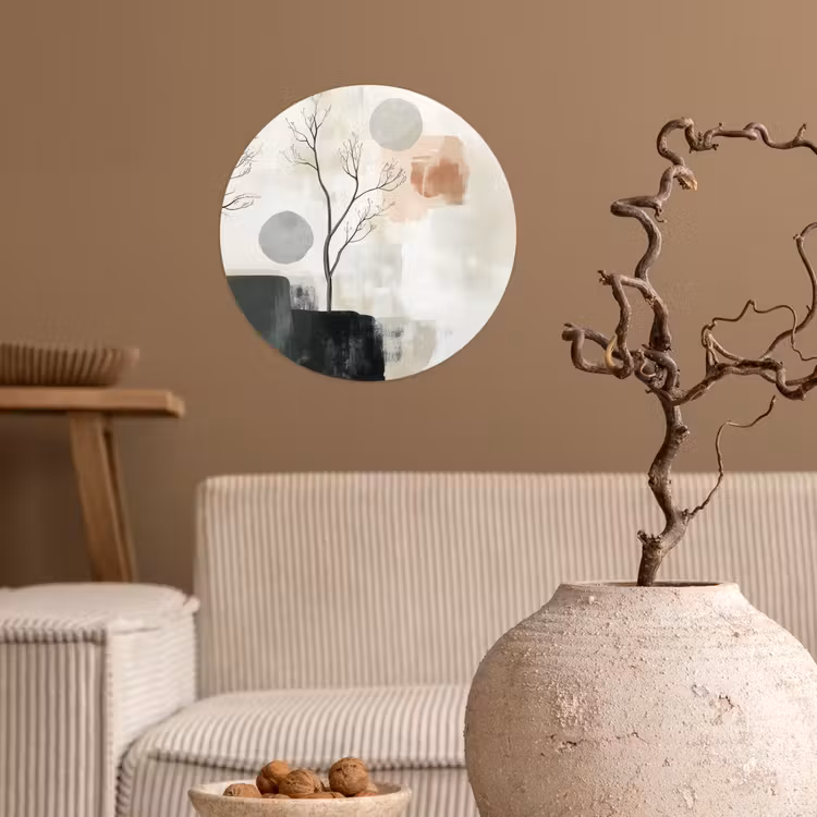Behangcirkel - Wabi sabi - Beige - Plant — 2