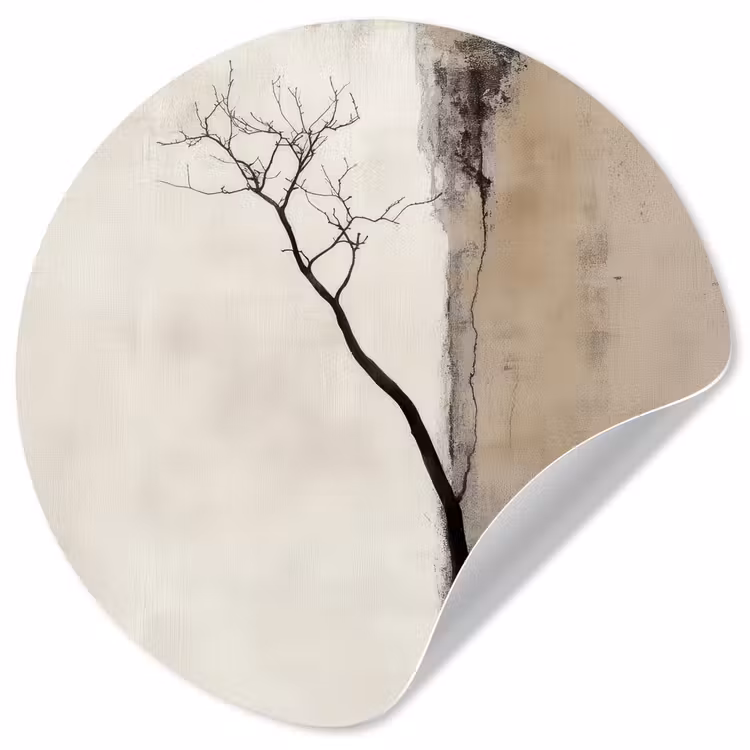 Behangcirkel - Wabi sabi - Plant - Beige — 1