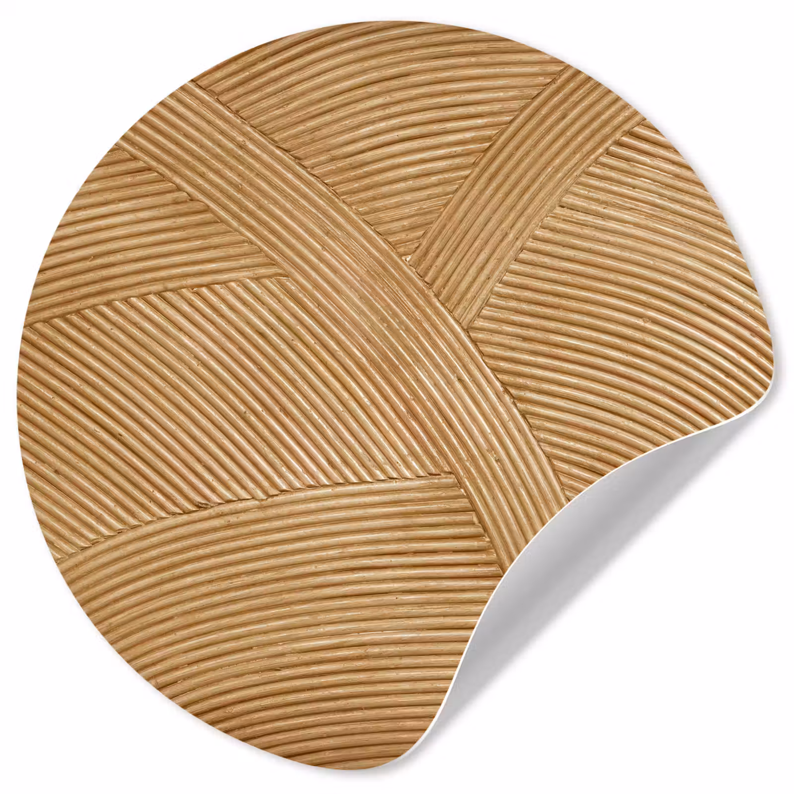Behangcirkel - Structuur - Natuur - Kunst - Rotan — 1