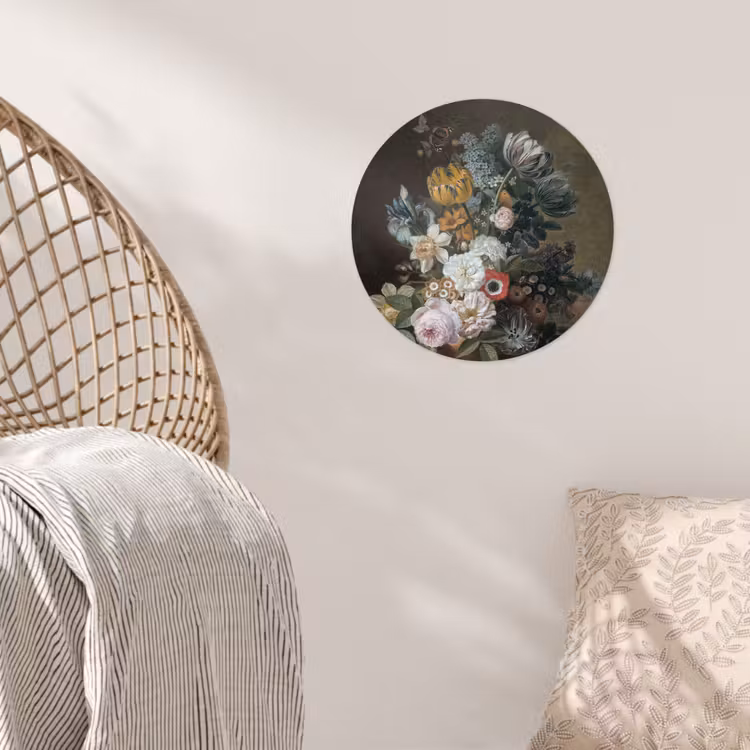 Behangcirkel - Stilleven met bloemen - Schilderij van Eelke Jelles Eelkema — 5