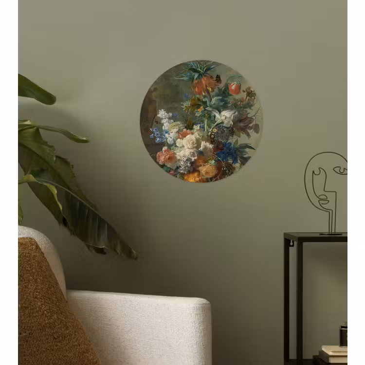 Behangcirkel - Stilleven met bloemen - Schilderij van Jan van Huysum — 3