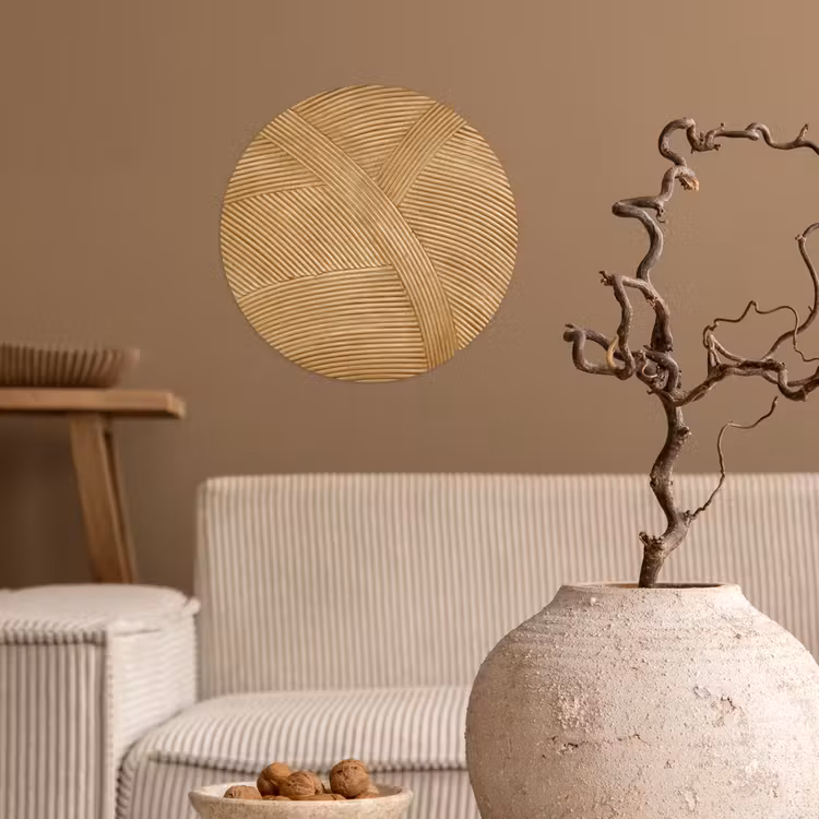Behangcirkel - Structuur - Natuur - Kunst - Rotan — 2