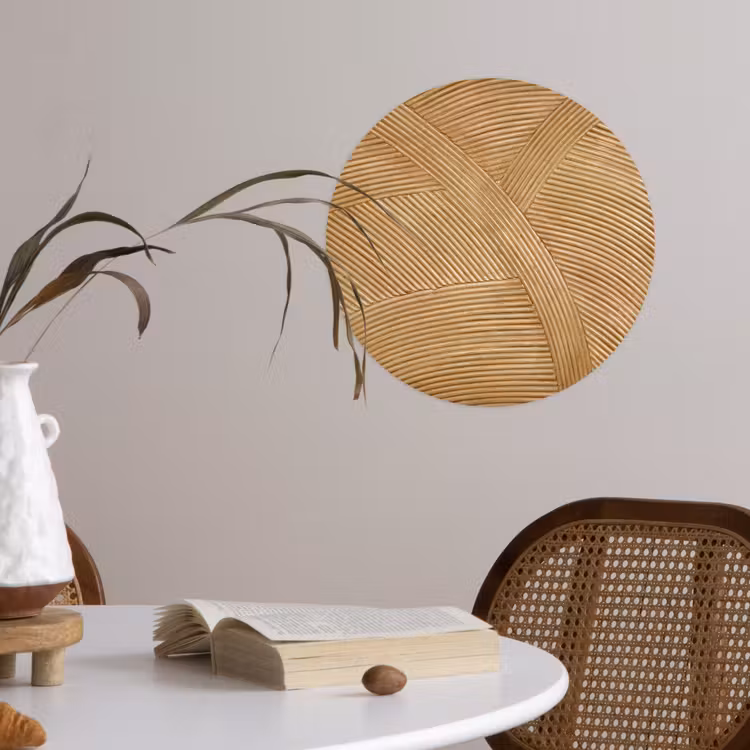 Behangcirkel - Structuur - Natuur - Kunst - Rotan — 4