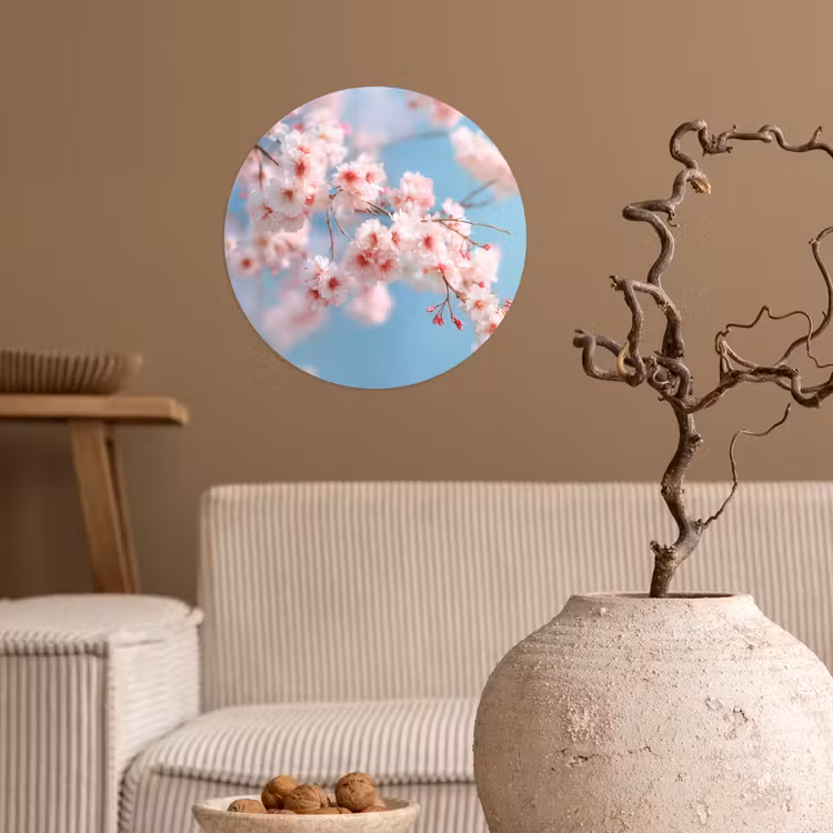 Behangcirkel - Takken - Bloesems - Roze — 2