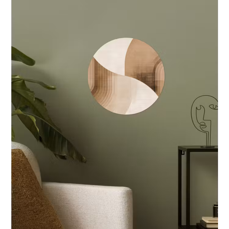 Behangcirkel - Retro - Geometrische lagen - Aardetinten — 3