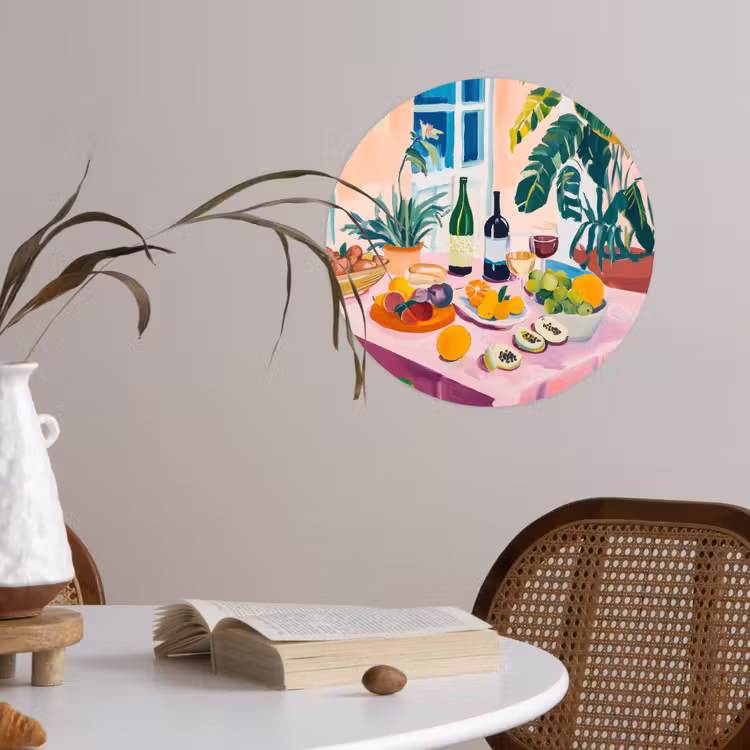 Behangcirkel - Tafel - Wijn - Fruit — 4