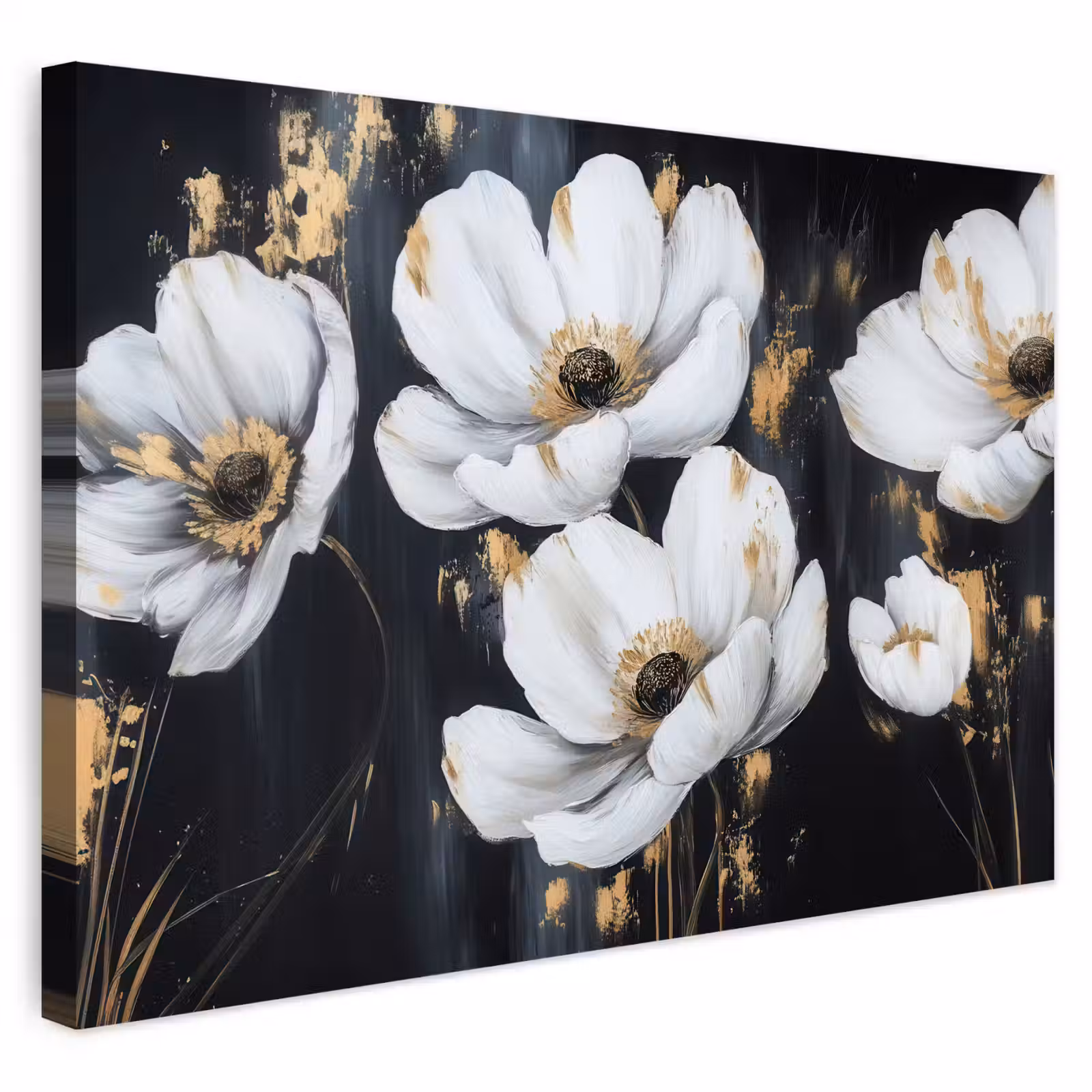Buiten canvas - Bloemen - Wit - Abstract — 1
