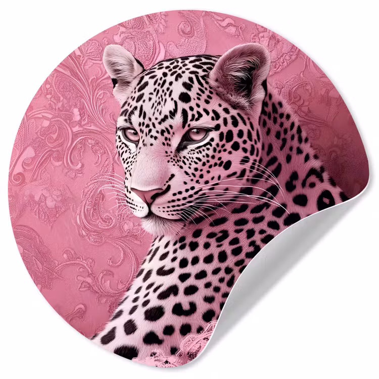 Behangcirkel - Panter - Luxe - Roze — 1