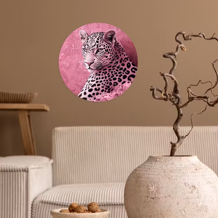 Behangcirkel - Panter - Luxe - Roze — 2