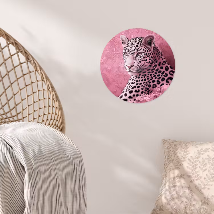 Behangcirkel - Panter - Luxe - Roze — 5