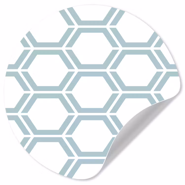 Behangcirkel - Patroon - Lijn - Design - Hexagon — 1
