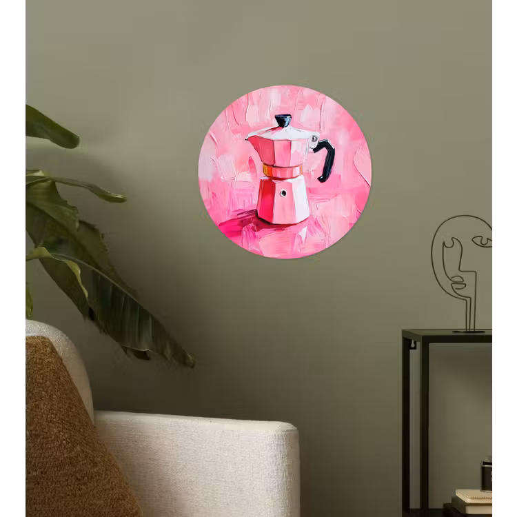 Behangcirkel - Roze - Verf - Coffee — 3