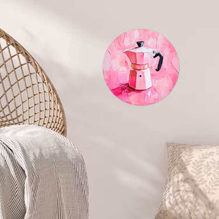 Behangcirkel - Roze - Verf - Coffee — 5