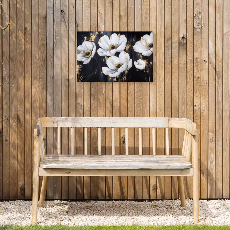 Buiten canvas - Bloemen - Wit - Abstract — 3