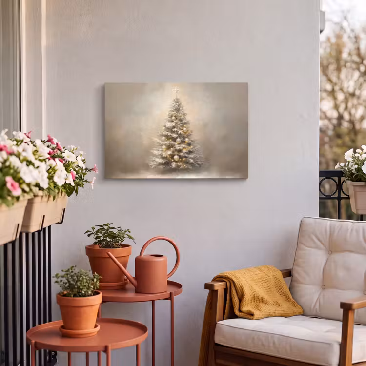 Buiten canvas - Kerst - kerstboom - Sneeuw - Art — 4