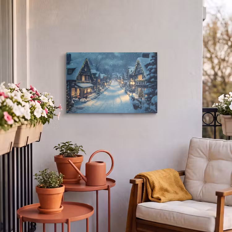 Buiten canvas - Kerstdorp - Kerst - Sneeuw - Winter — 4