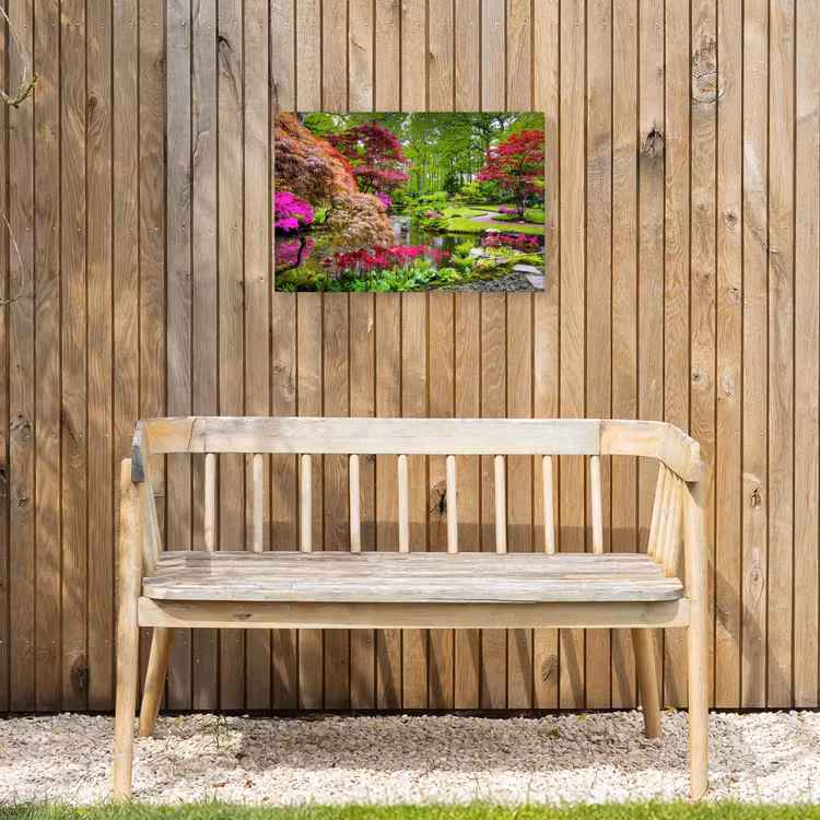 Buiten canvas - Kleurrijke Japanse tuin — 3