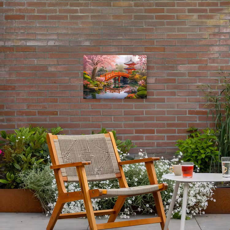 Buiten canvas - Lentebloei in Japanse Tuin — 2